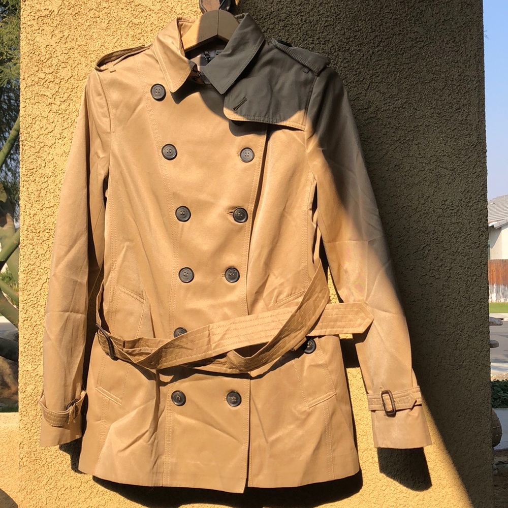 burberry sandringham trench coat jacket size US 6